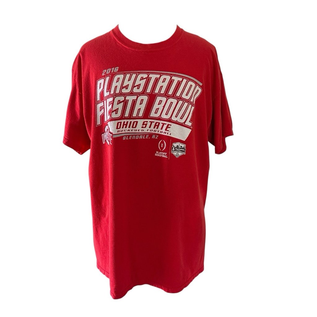 Ohio State Buckeyes TShirt Red L 2016 Playstation Fiesta Bowl College Football